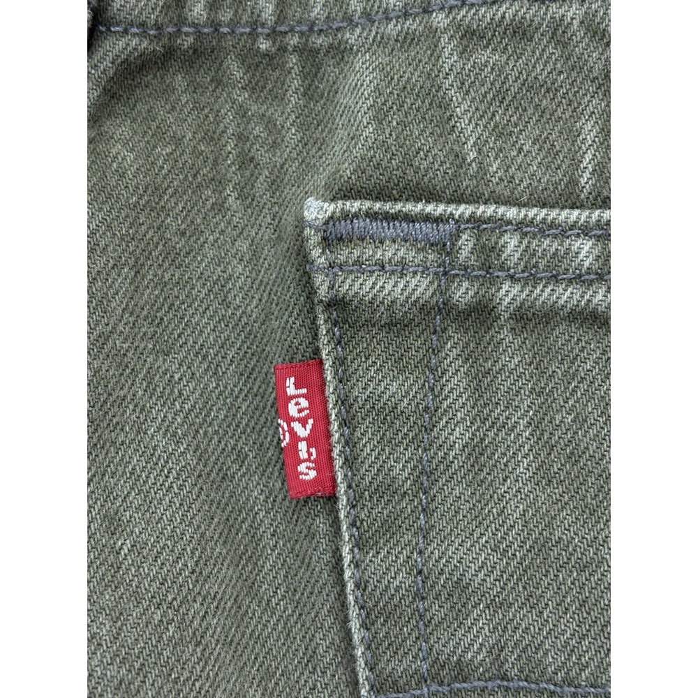 Levi's 501 White Oak Cone Denim Jeans Men's 34x30 Olive Green Americana Workwear - Picture 5 of 15